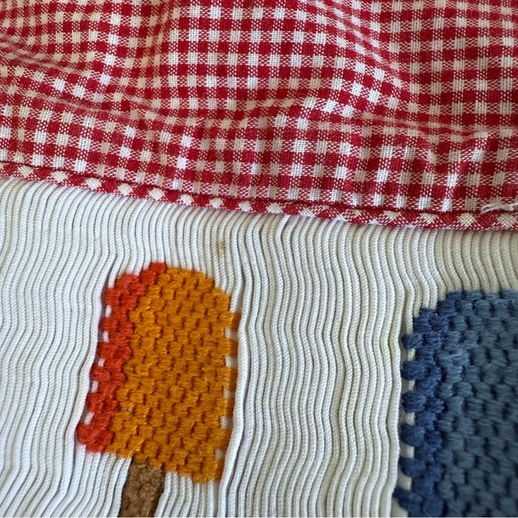 Vintage 80s Hand Smocked Baby Outfit - Picture 5 of 10